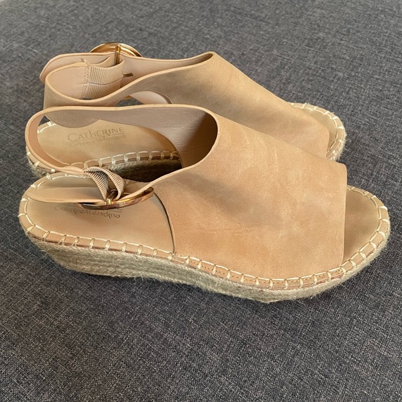 Tan Wedge Espadrilles - Picture 3 of 5